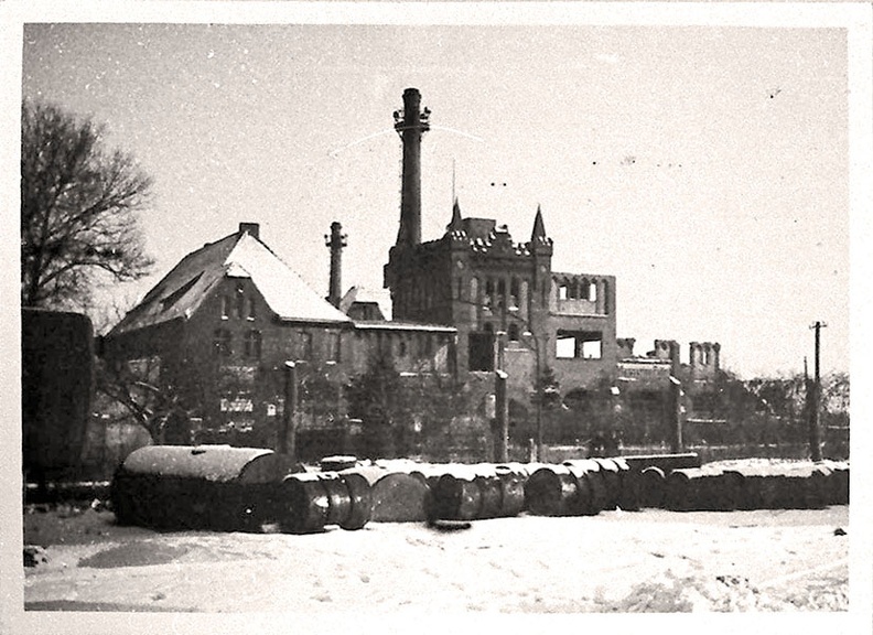 Historische Aufnahme aus der Nachkriegszeit in Prenzlau